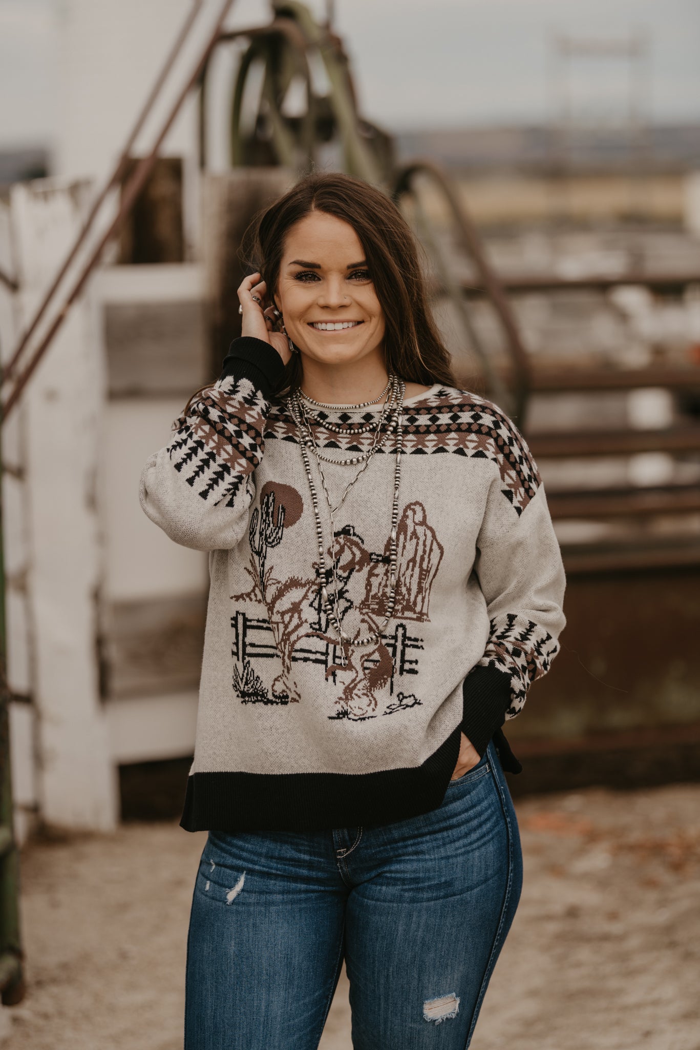 Cowgirl sweater deals