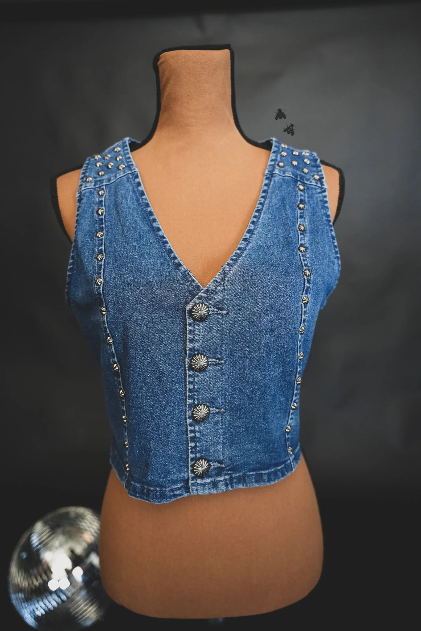 Pecos Queen Vest - Blue Denim