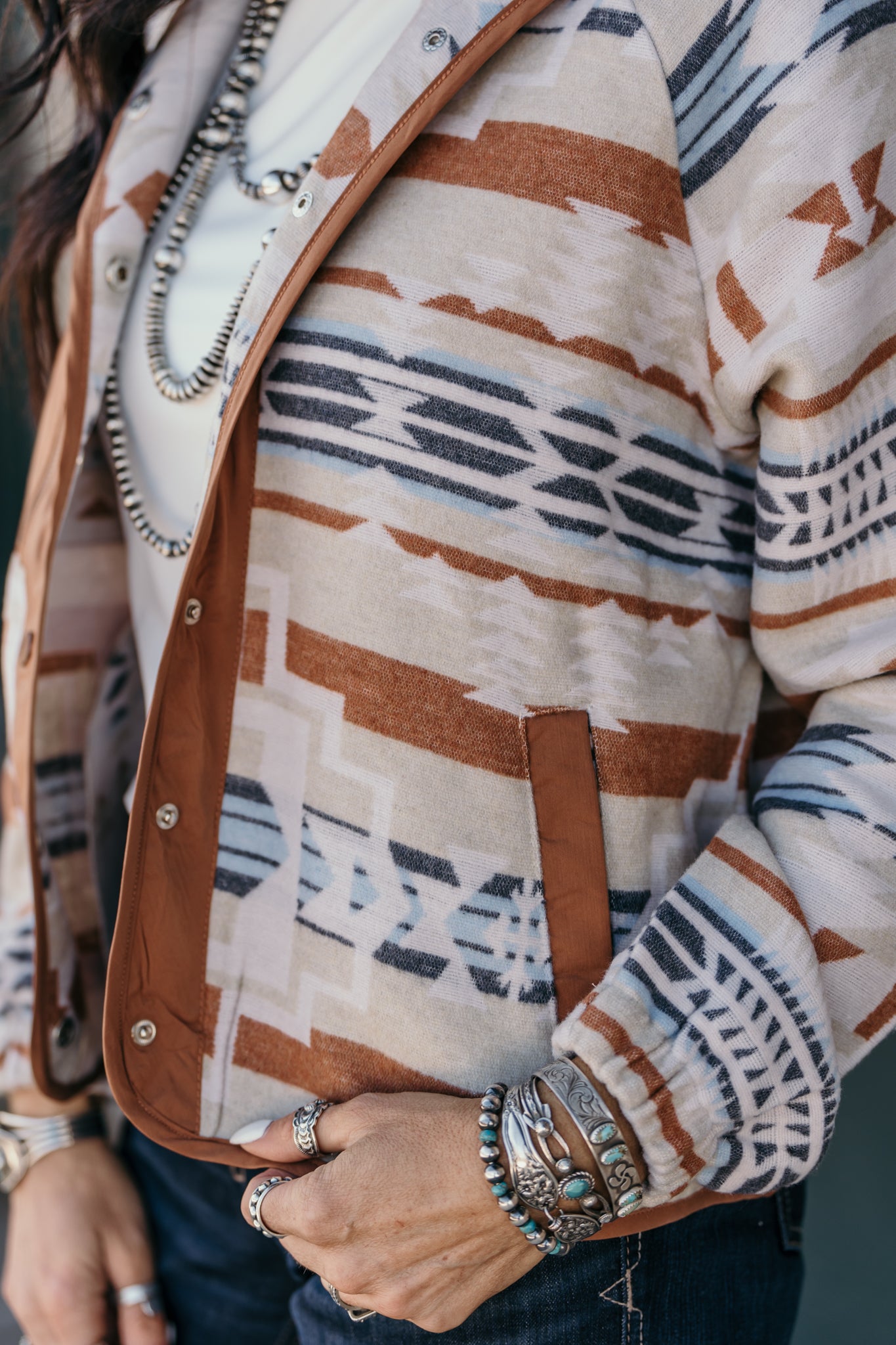 The Braxton Jacket - Copper Aztec