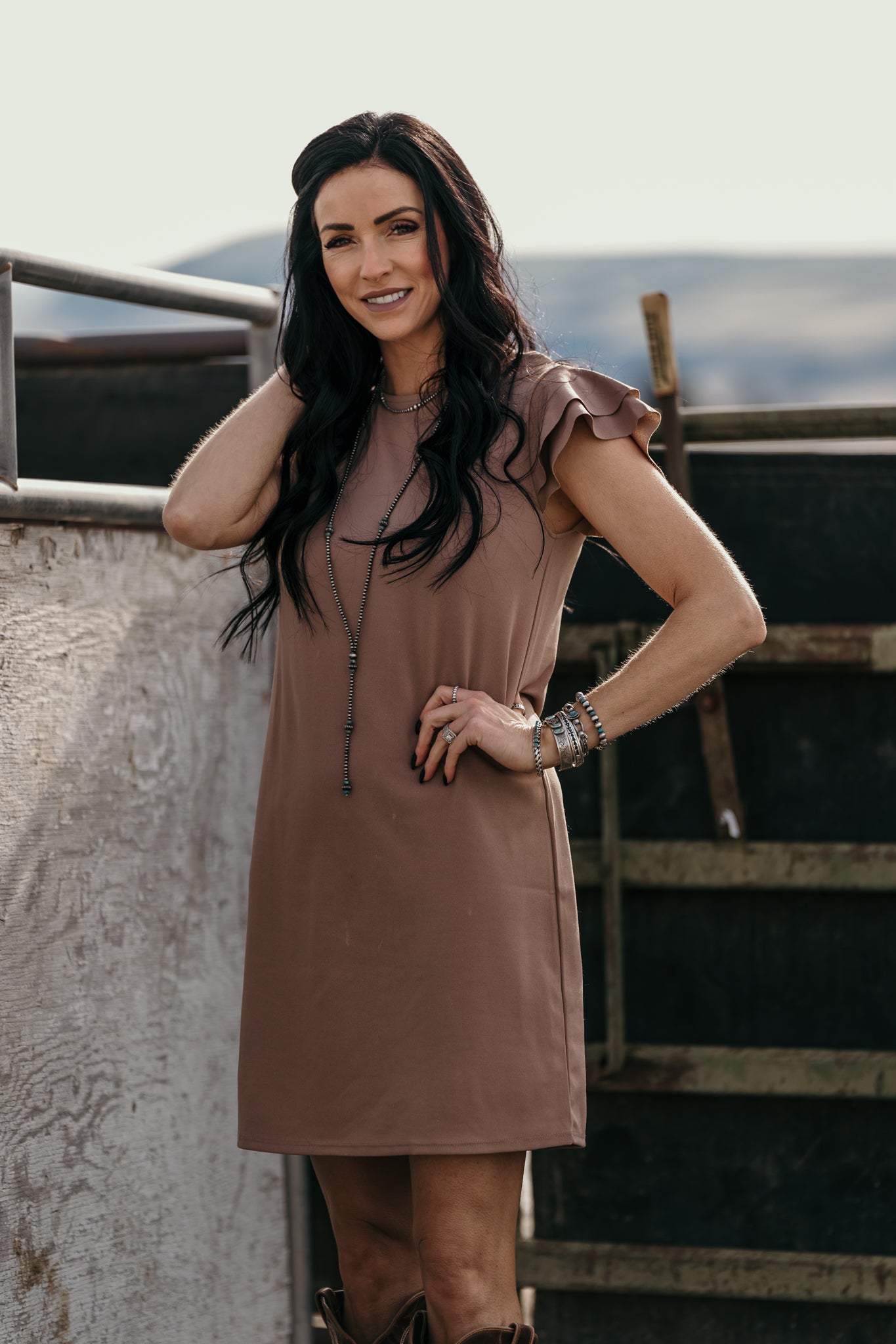 The Julia Dress - Mocha