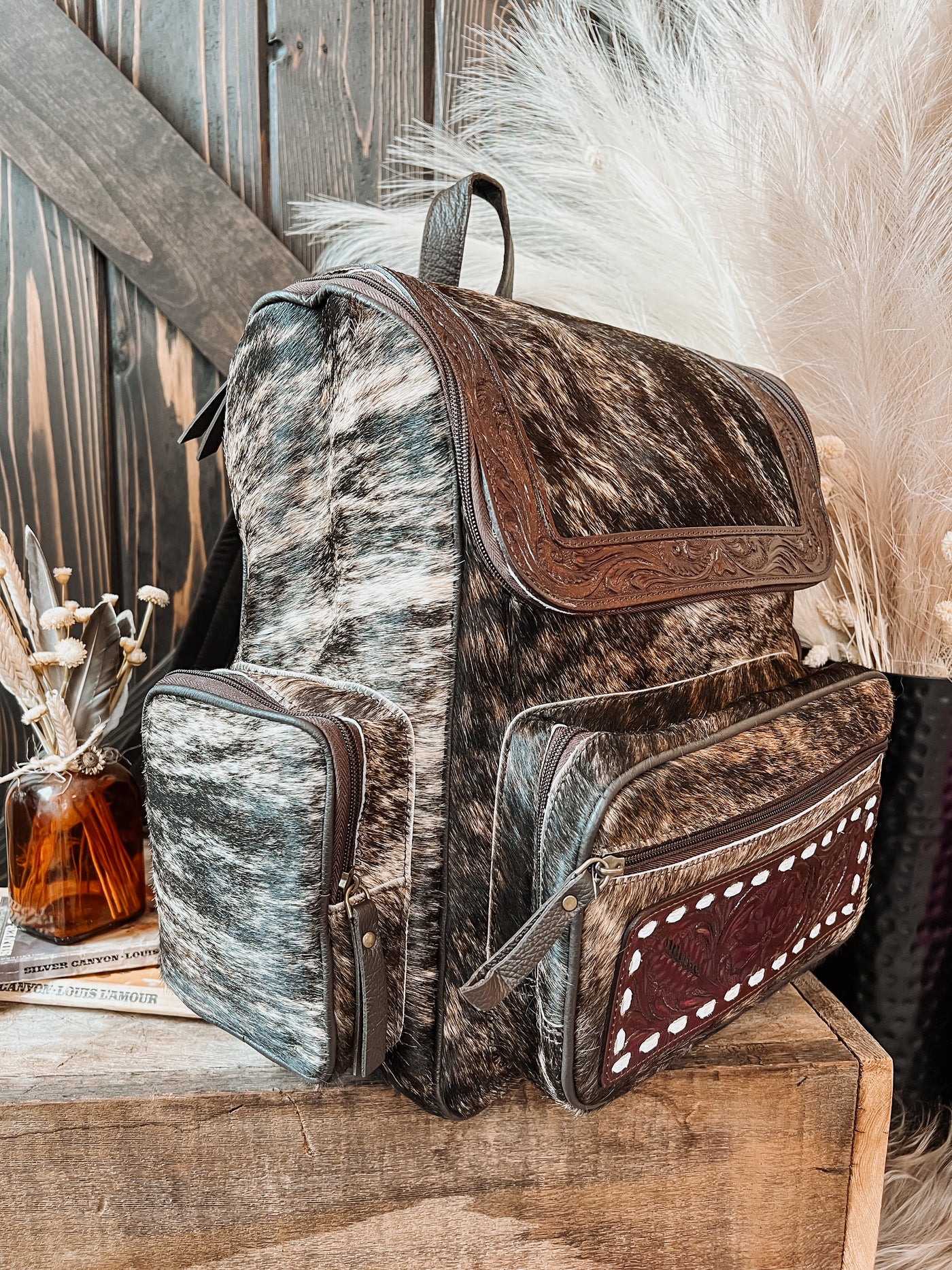 Charlie Cowhide Backpack