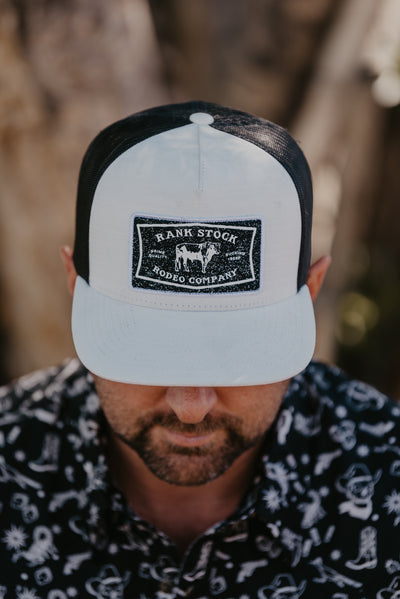 Rank Stock Hooey Trucker Hat - White