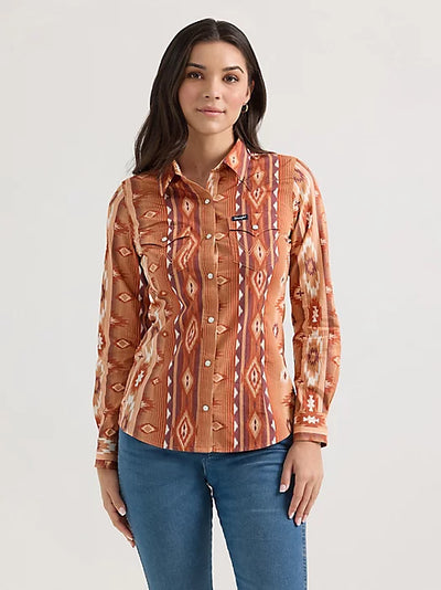 Ainsley Pearl Snap Blouse