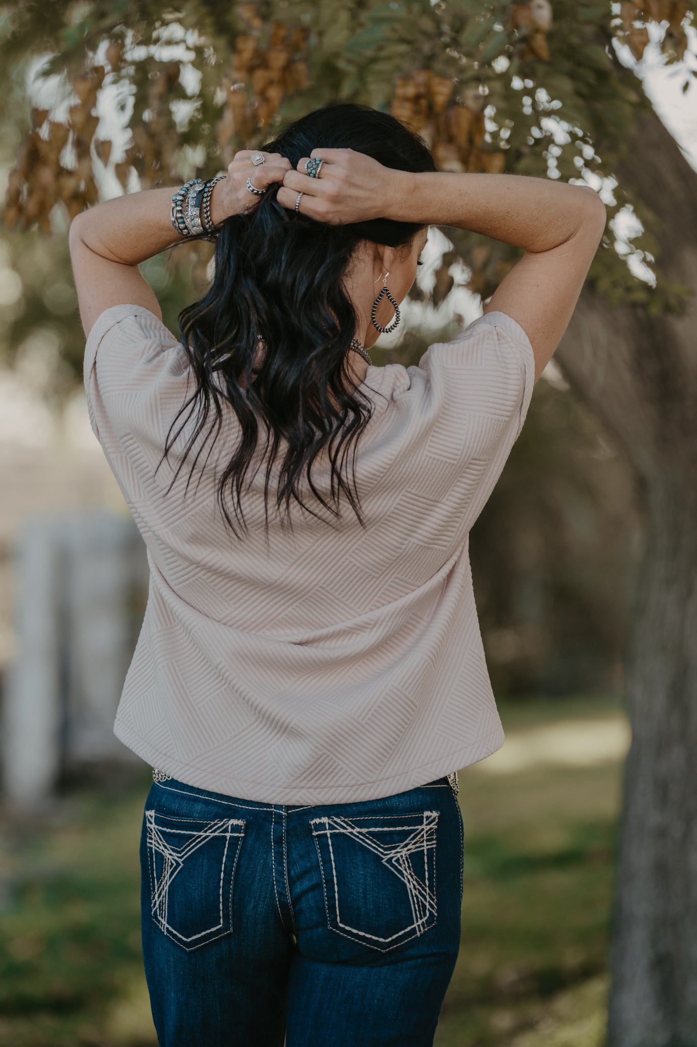 Truckee Textured Blouse - Sand