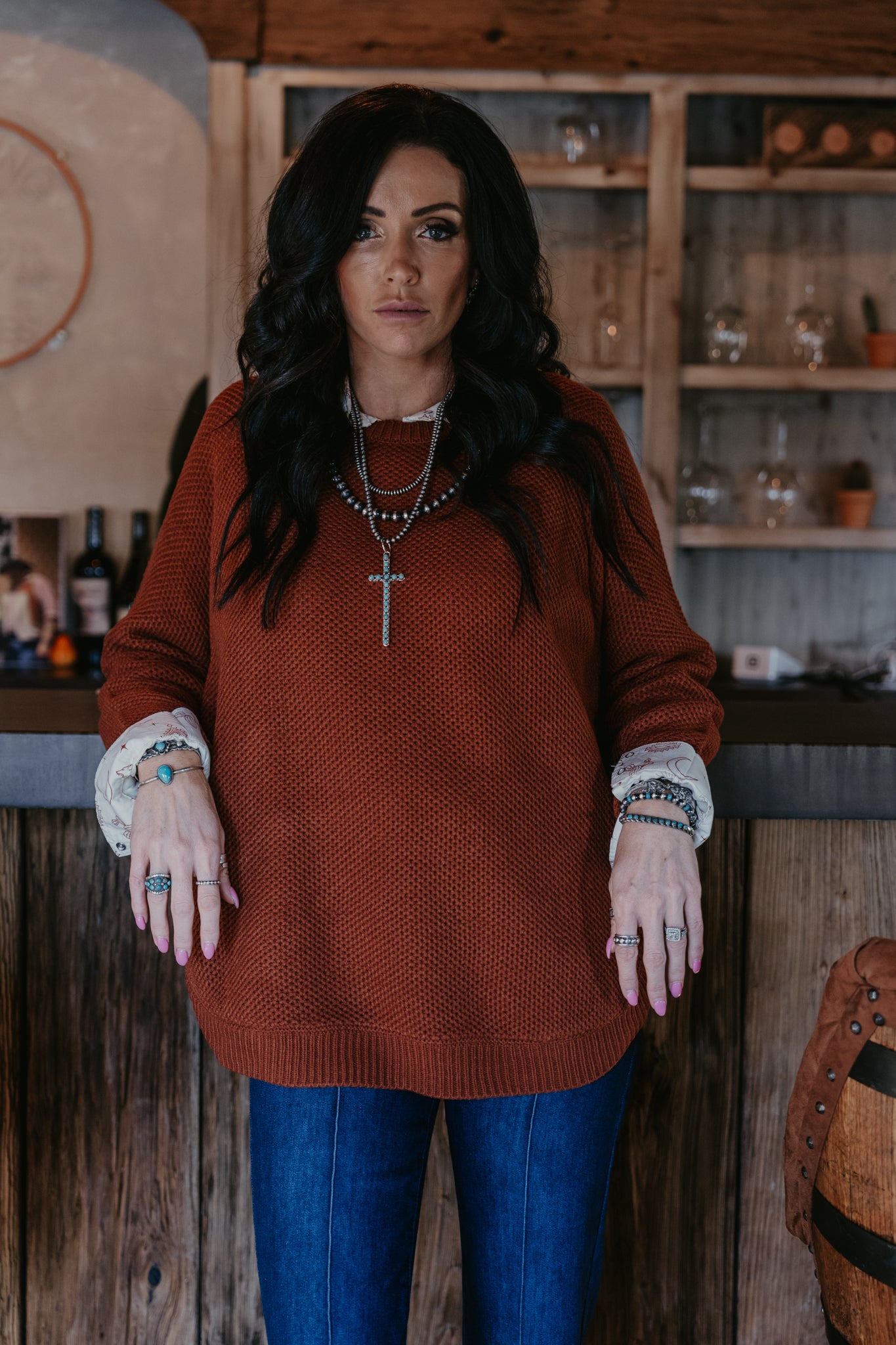 The Slate Creek Sweater - Spice