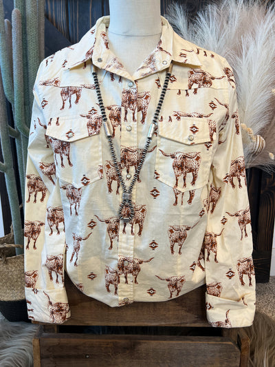 The Longhorn Cattle Blouse