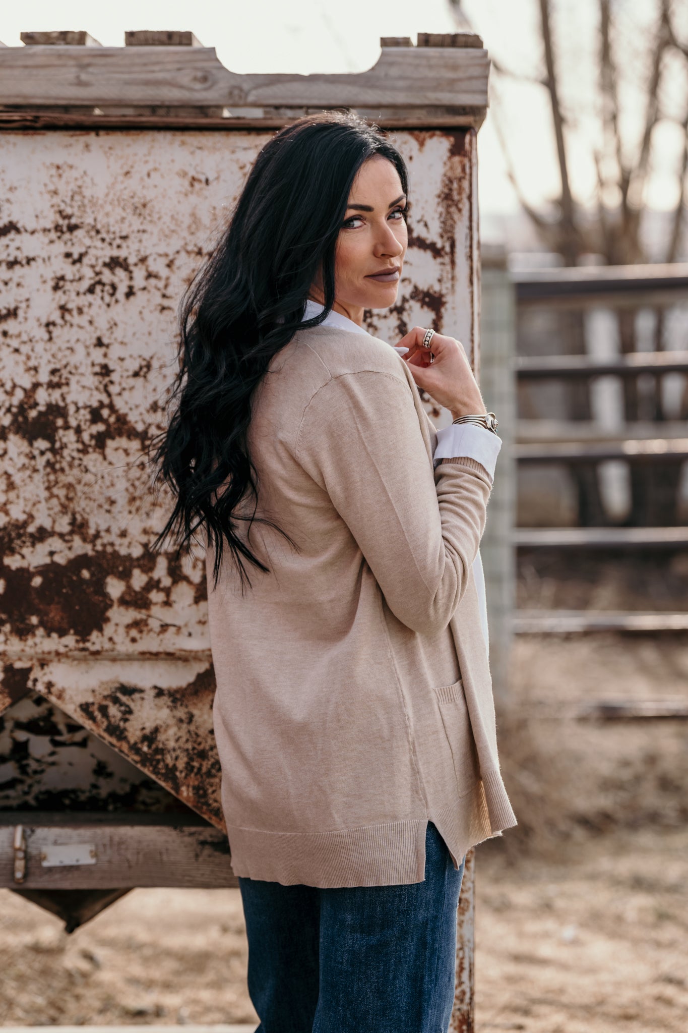 The Jasper Cardigan - Taupe