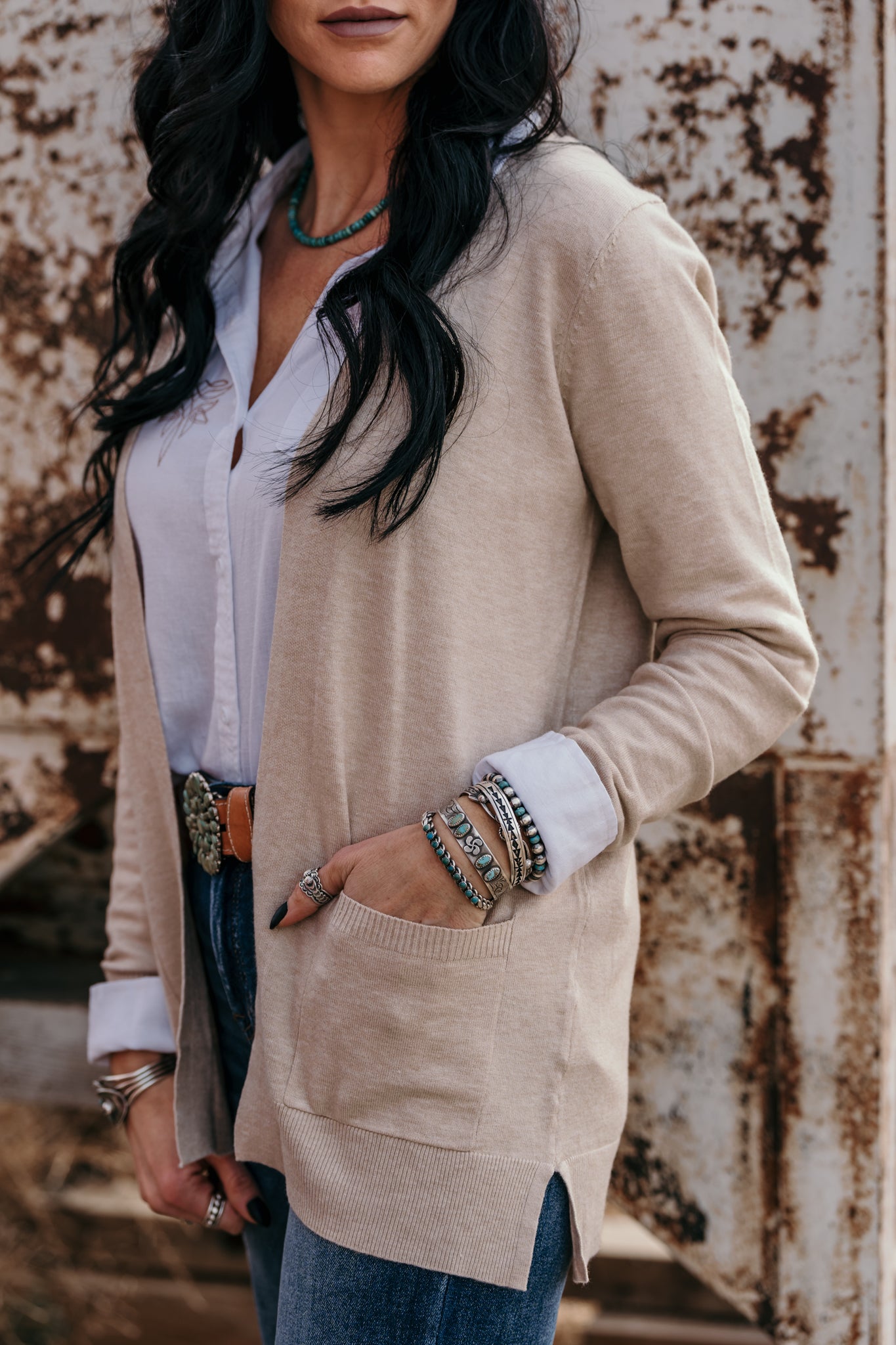 The Jasper Cardigan - Taupe