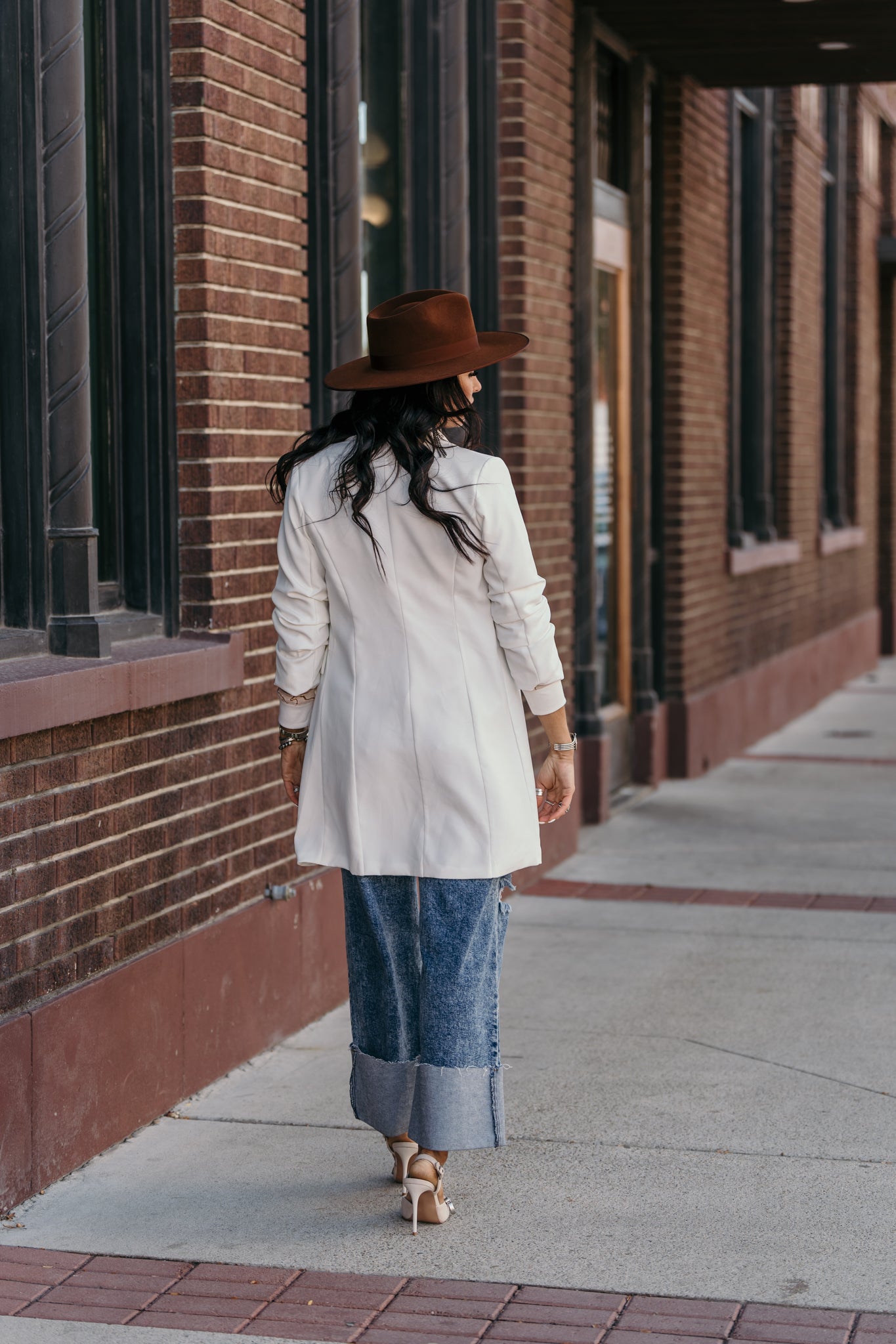 The Trevor Boyfriend Blazer - White