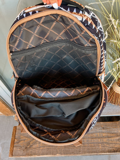 Ox Backpack by Hooey - Rust & Tan Aztec