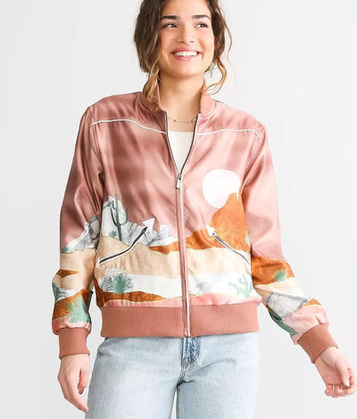 Desert Landscape Bomber Jacket