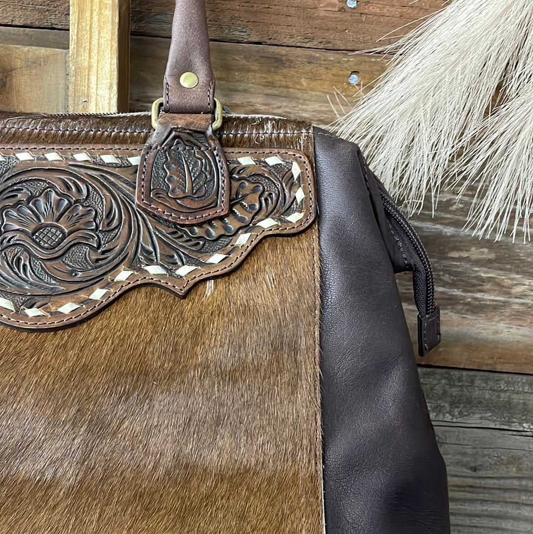 The Cardinal Cowhide Purse