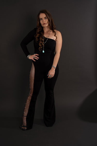 The Goddess Rhinestone Jumpsuit