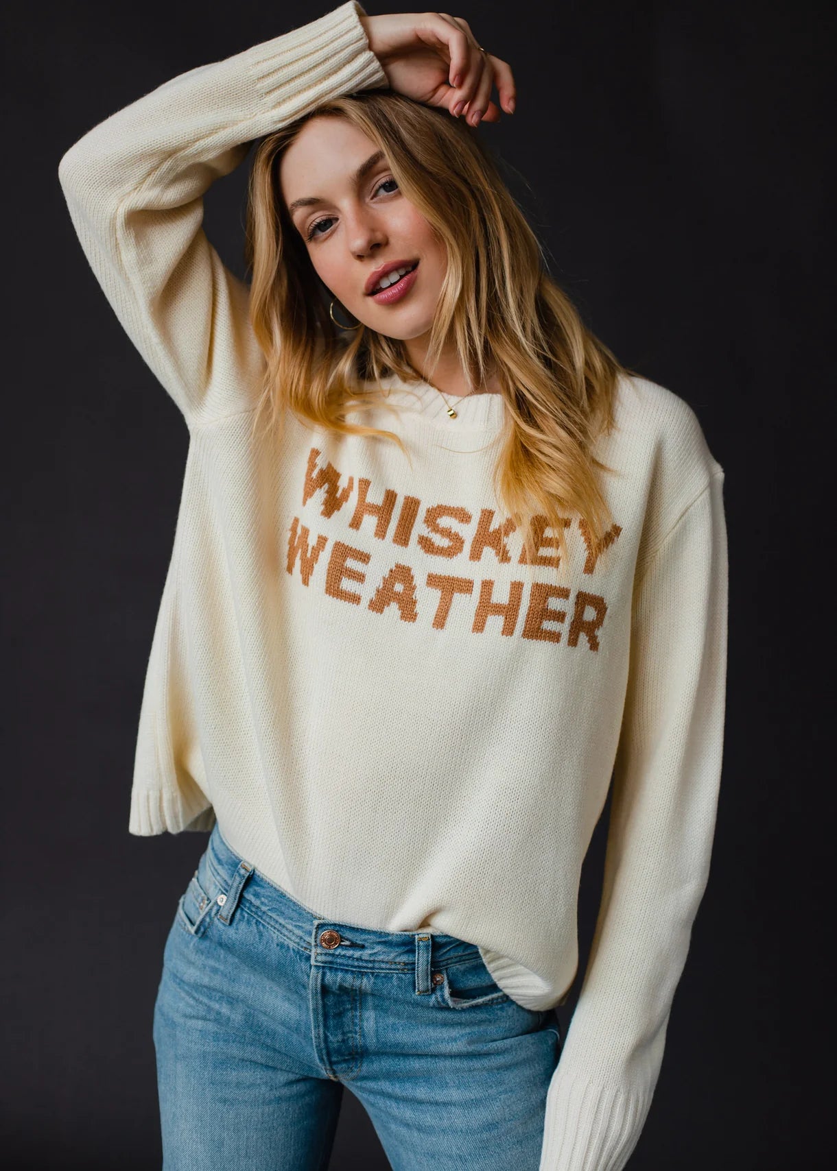 Whiskey Weather Sweater - Cream