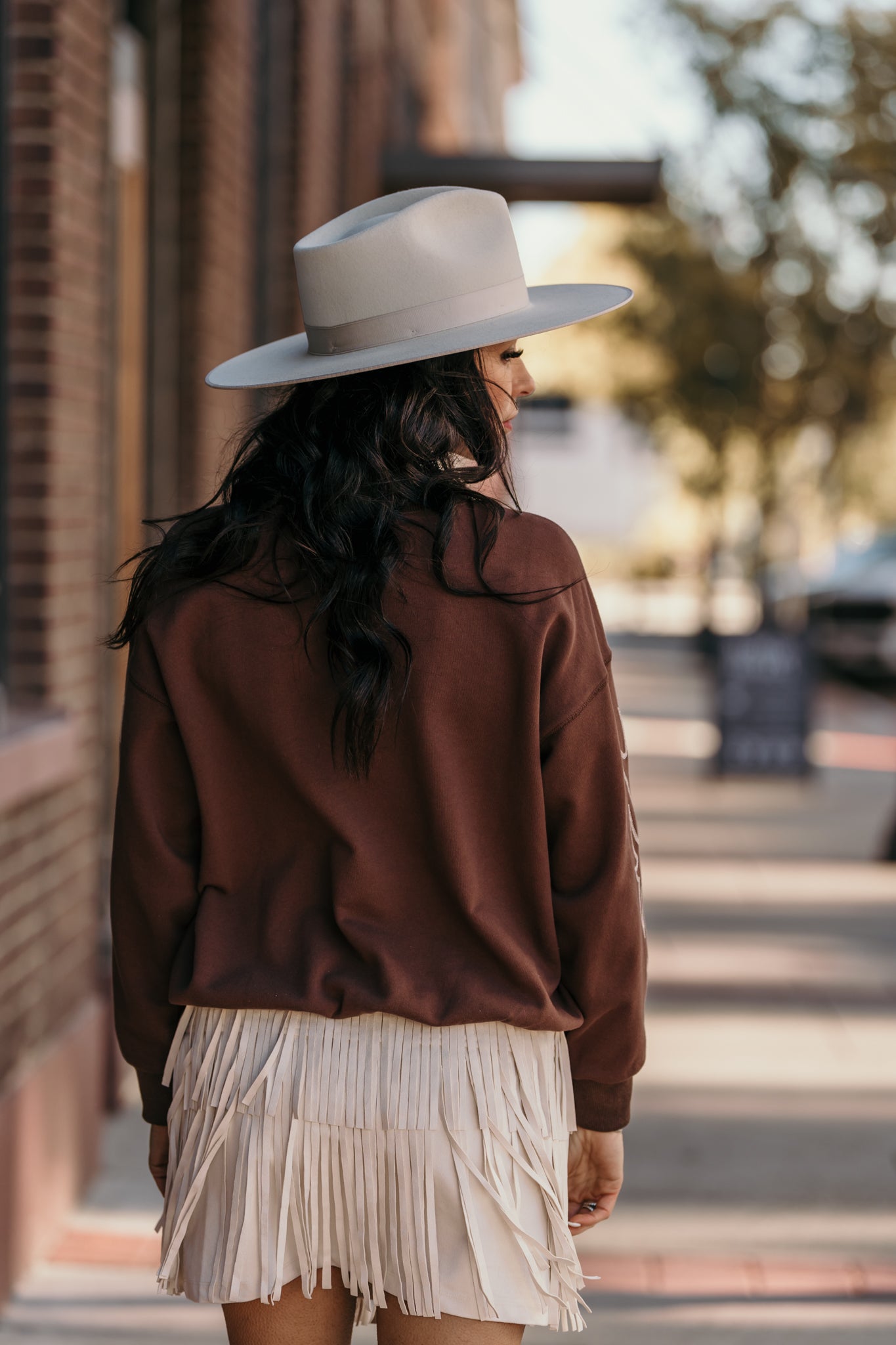 Old Timer Boot Stitch Sweatshirt - Brown