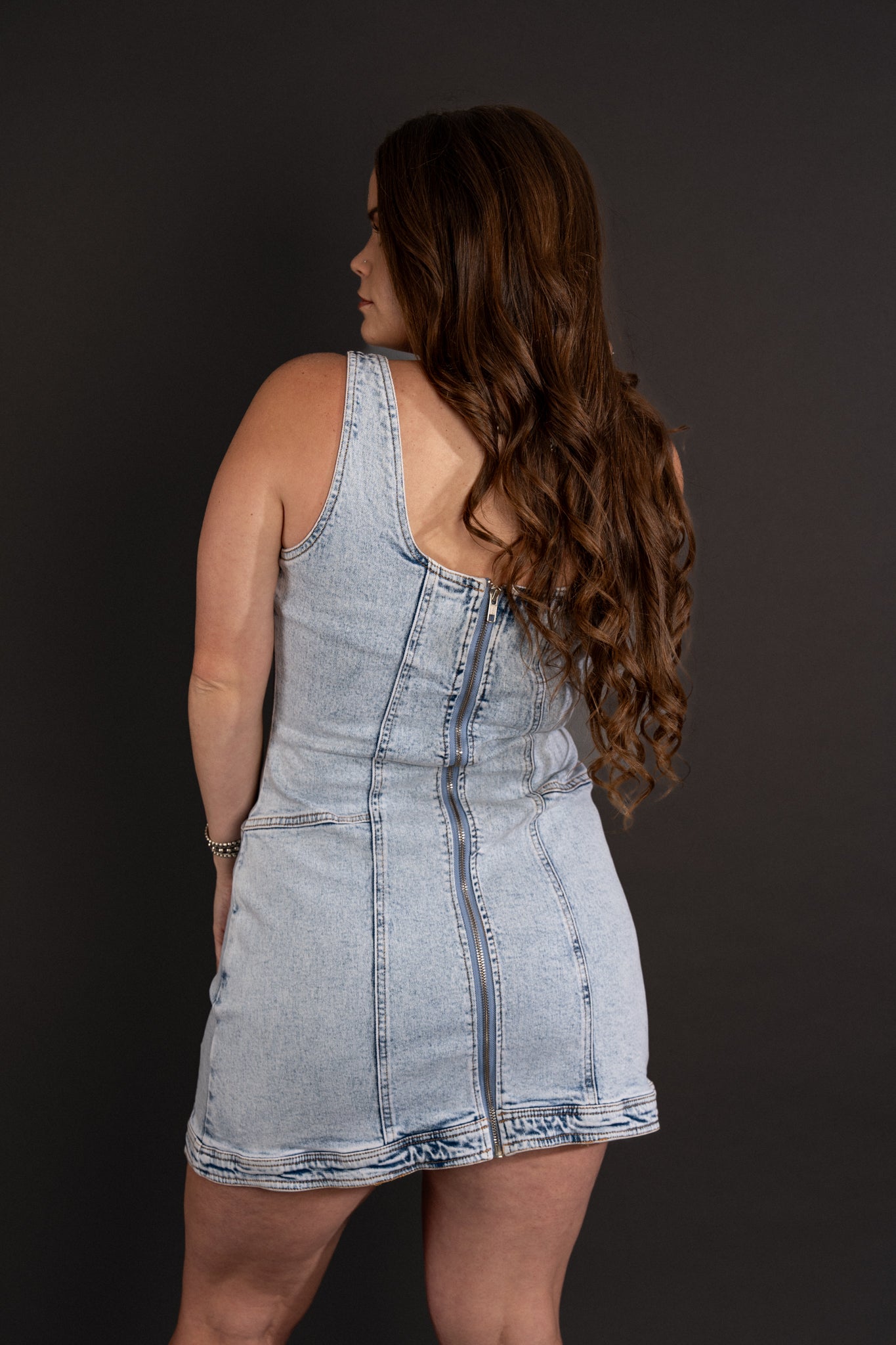 Buckle Me Up Dress - Denim