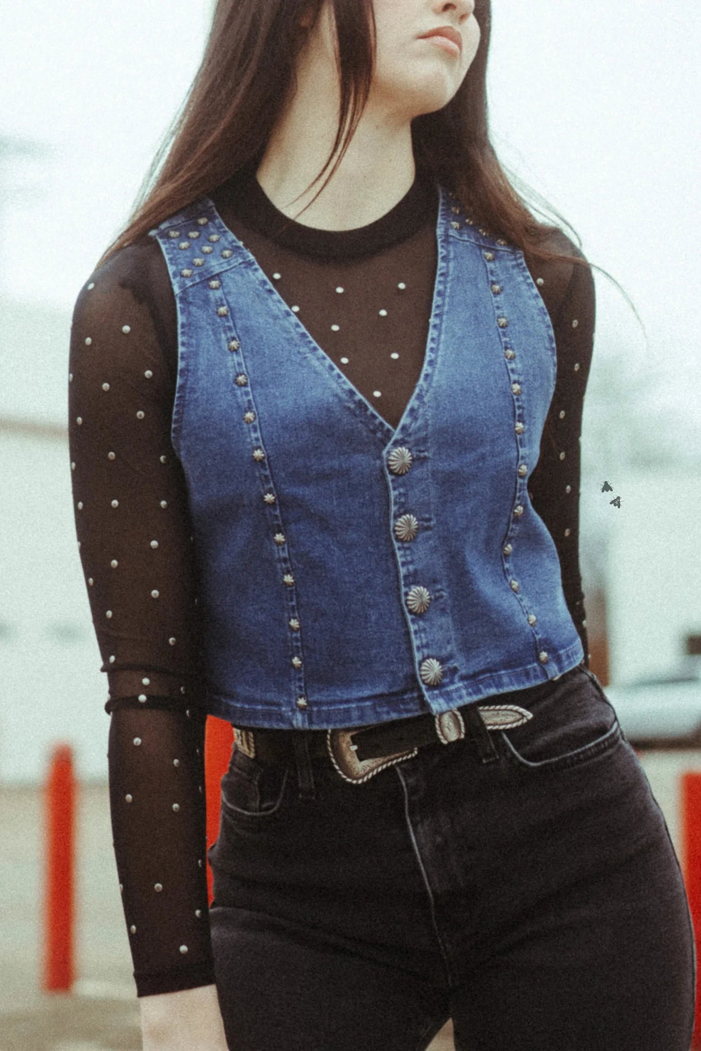 Pecos Queen Vest - Blue Denim