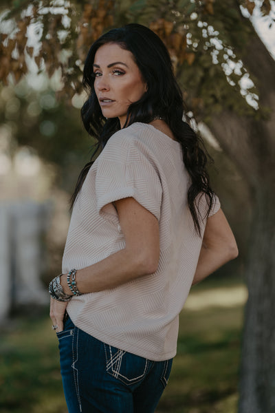 Truckee Textured Blouse - Sand