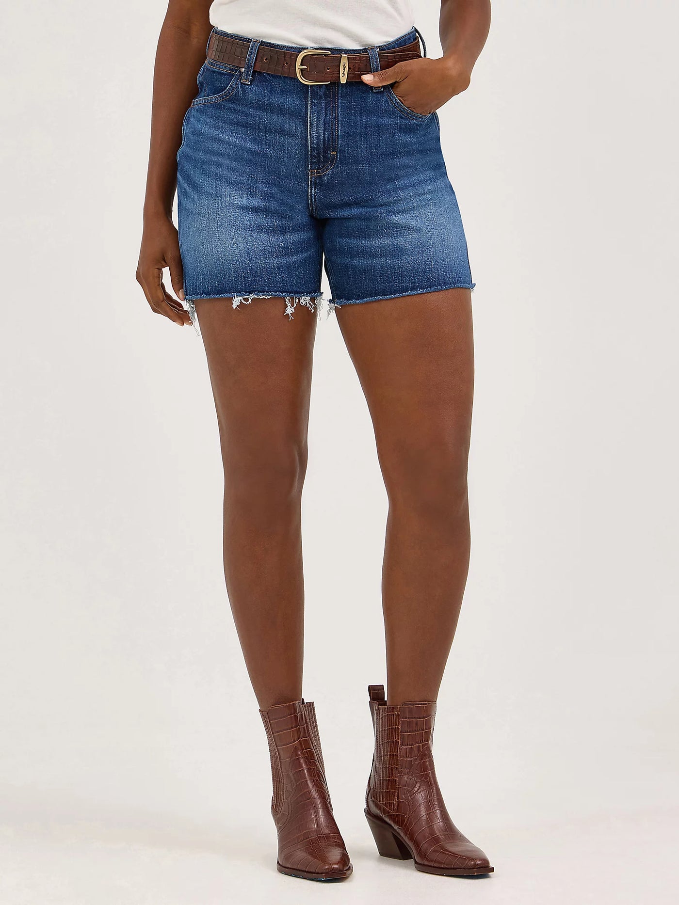 Cowboy Shorts by Wrangler - Dark Wash