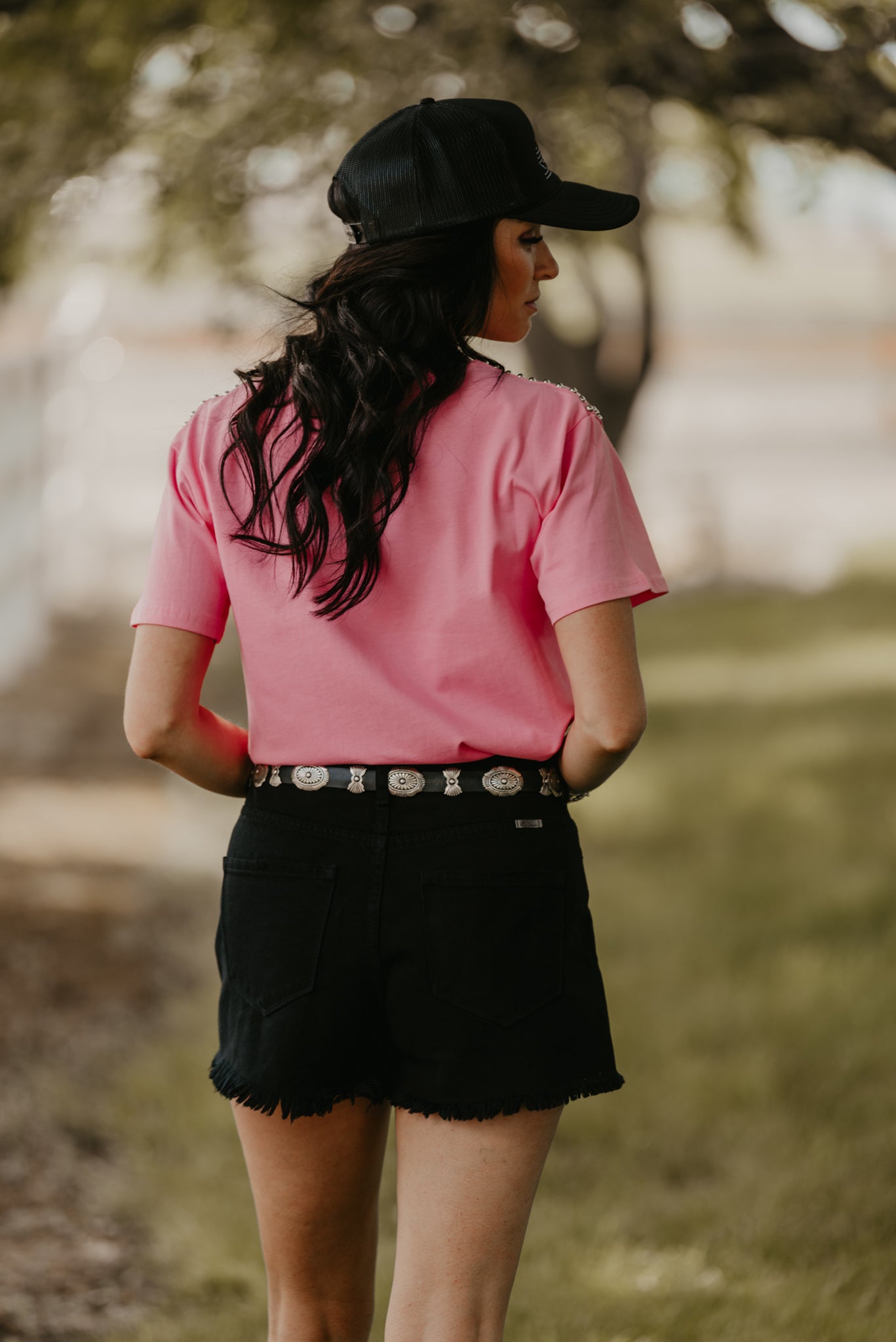 The Lauren Studded Top - Pink