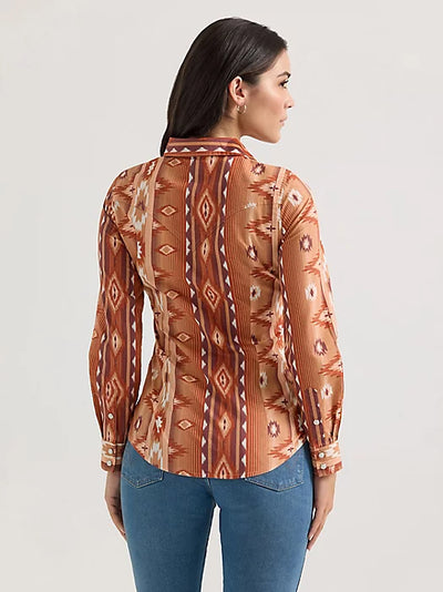 Ainsley Pearl Snap Blouse