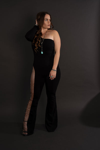 The Goddess Rhinestone Jumpsuit