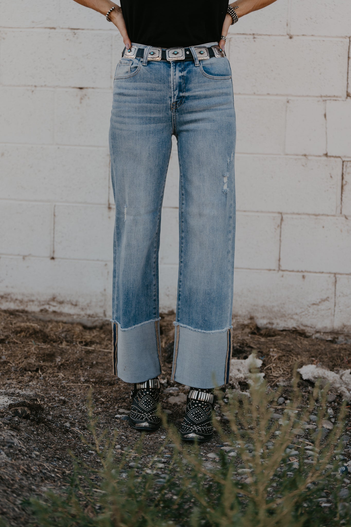 The Tosha Wide Cuff Jeans