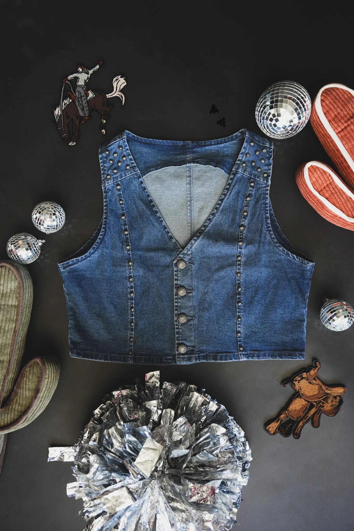 Pecos Queen Vest - Blue Denim