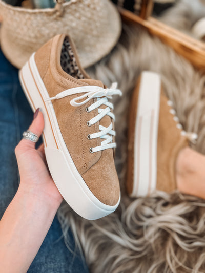 The Skylar Sneaker by Ariat - Dark Tan Suede