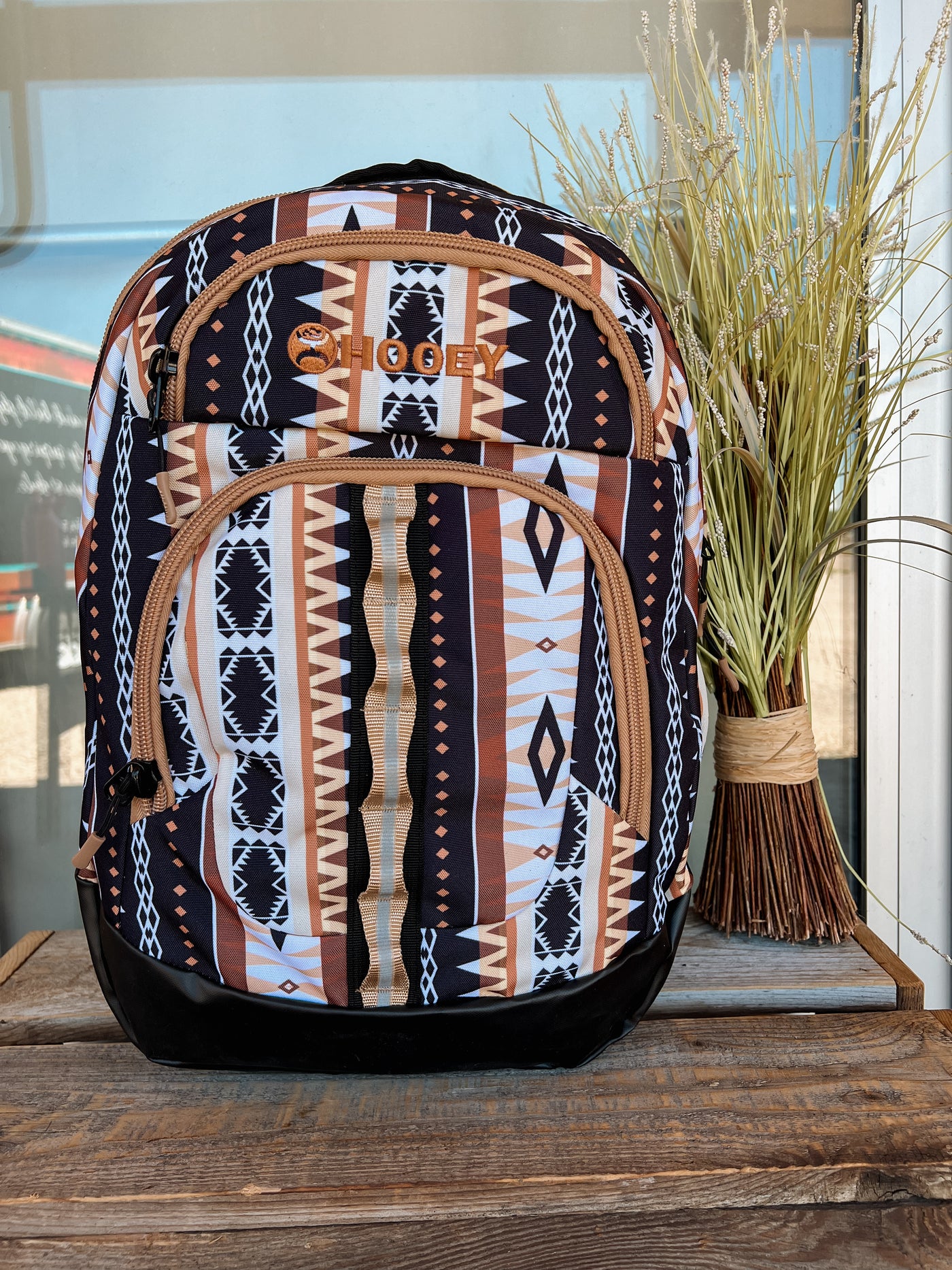 Ox Backpack by Hooey - Rust & Tan Aztec