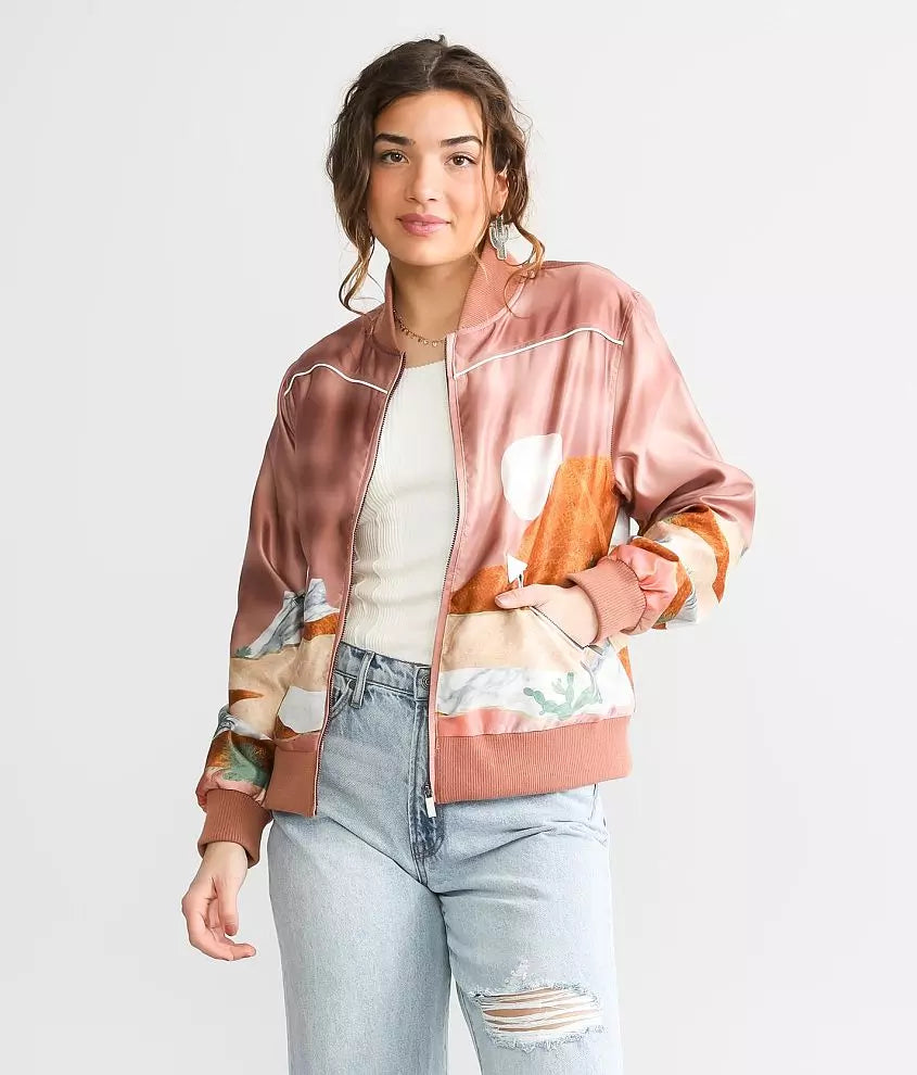 Desert Landscape Bomber Jacket