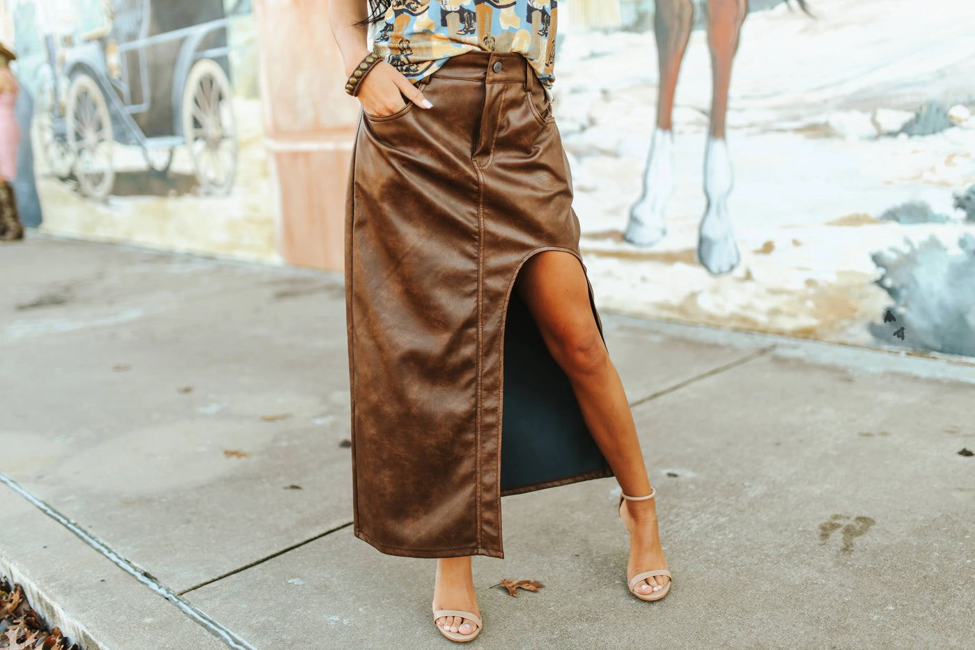 Limousine Leather Skirt