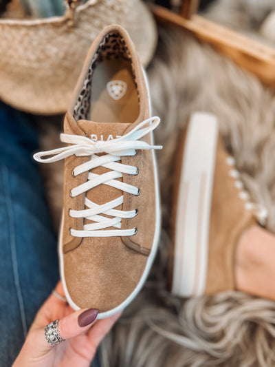 The Skylar Sneaker by Ariat - Dark Tan Suede