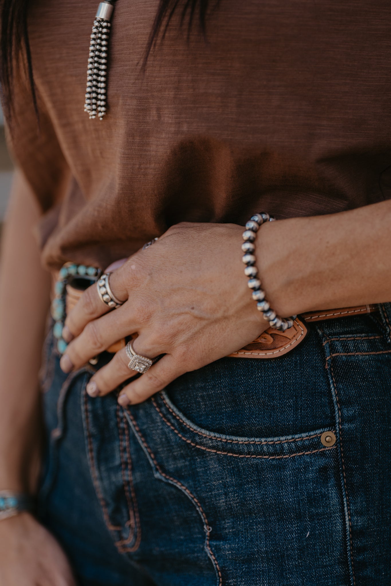 Wallen Navajo Pearl Cuff - Silver