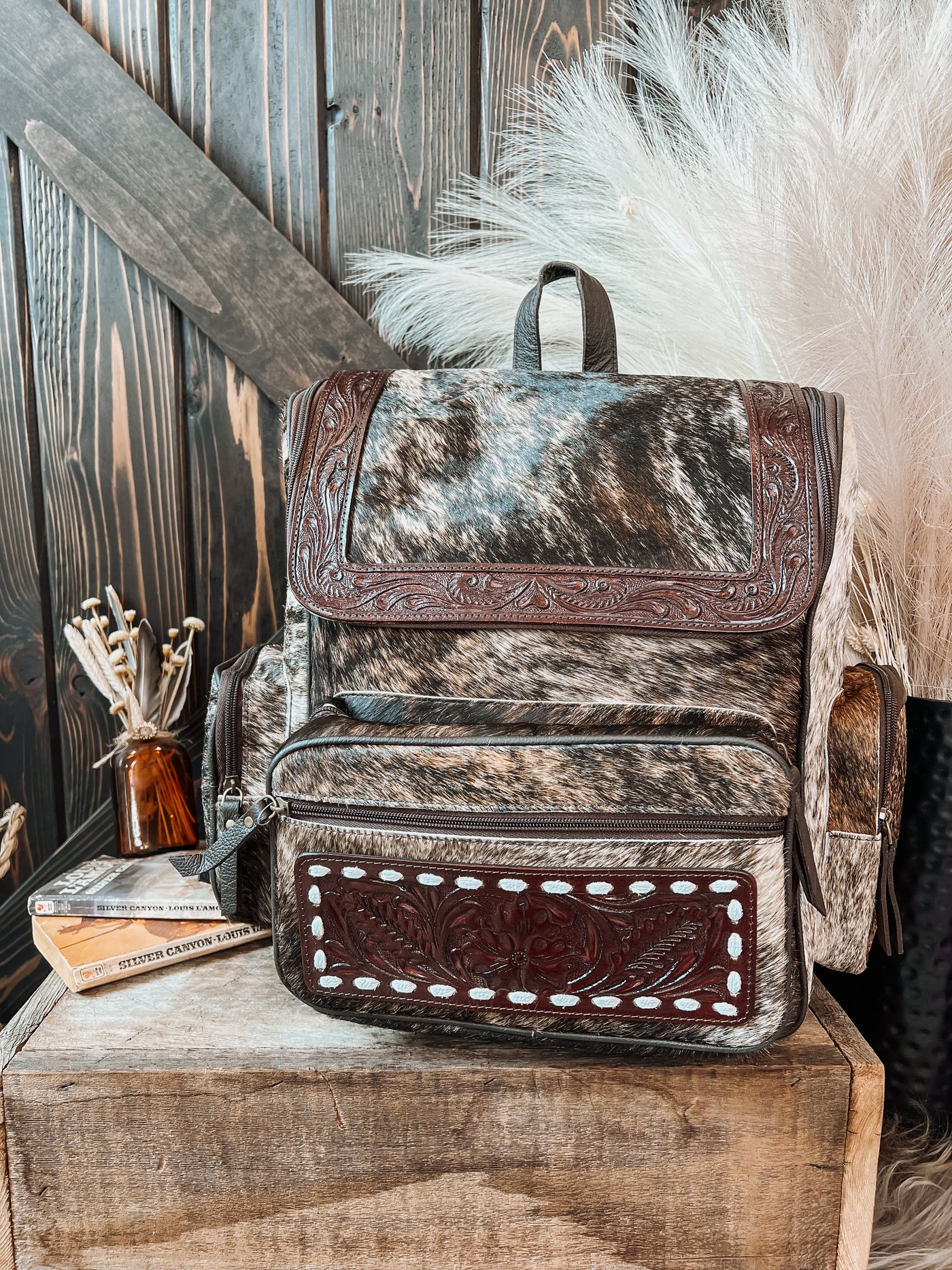 Charlie Cowhide Backpack