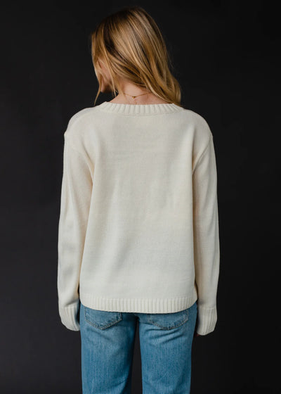 Whiskey Weather Sweater - Cream