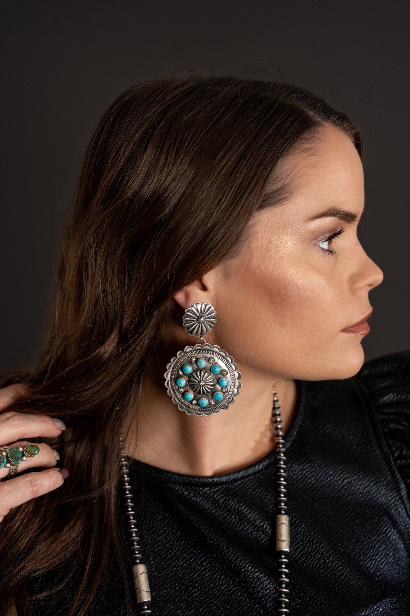 Hastings Concho Earrings