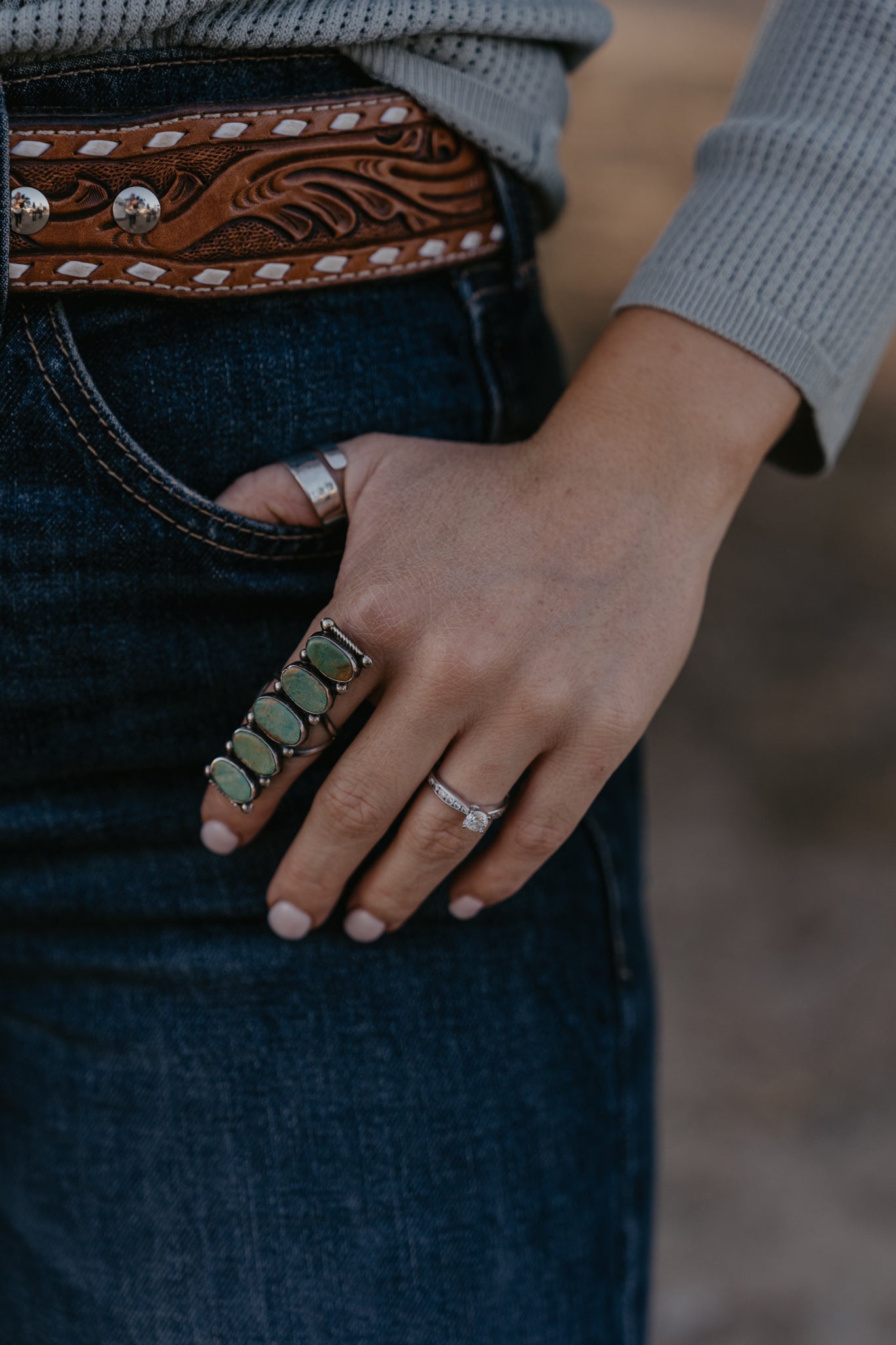 Jaqueline Turquoise Ring - Size 8.5