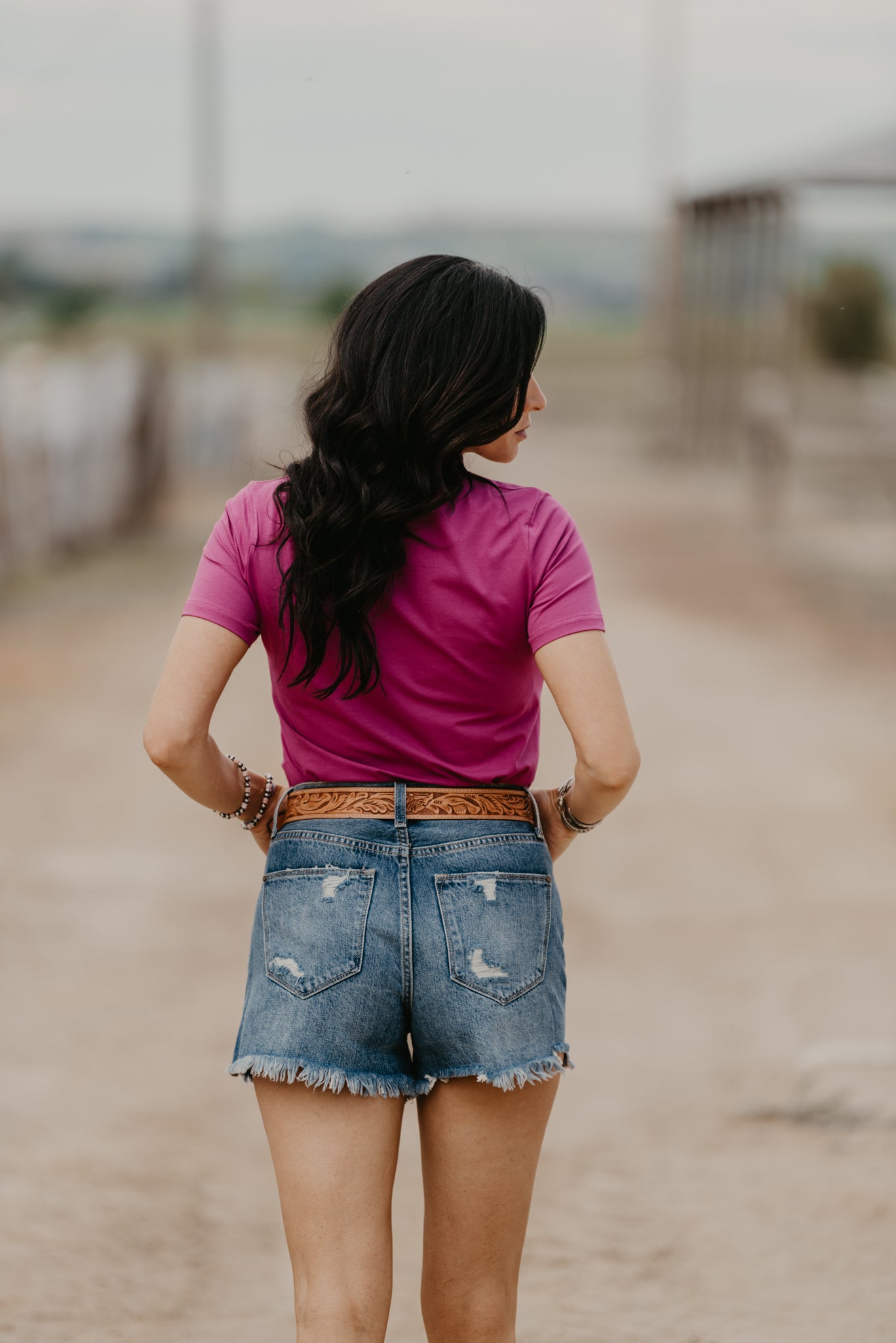 Handy As A Pocket Tee - Pop Pink