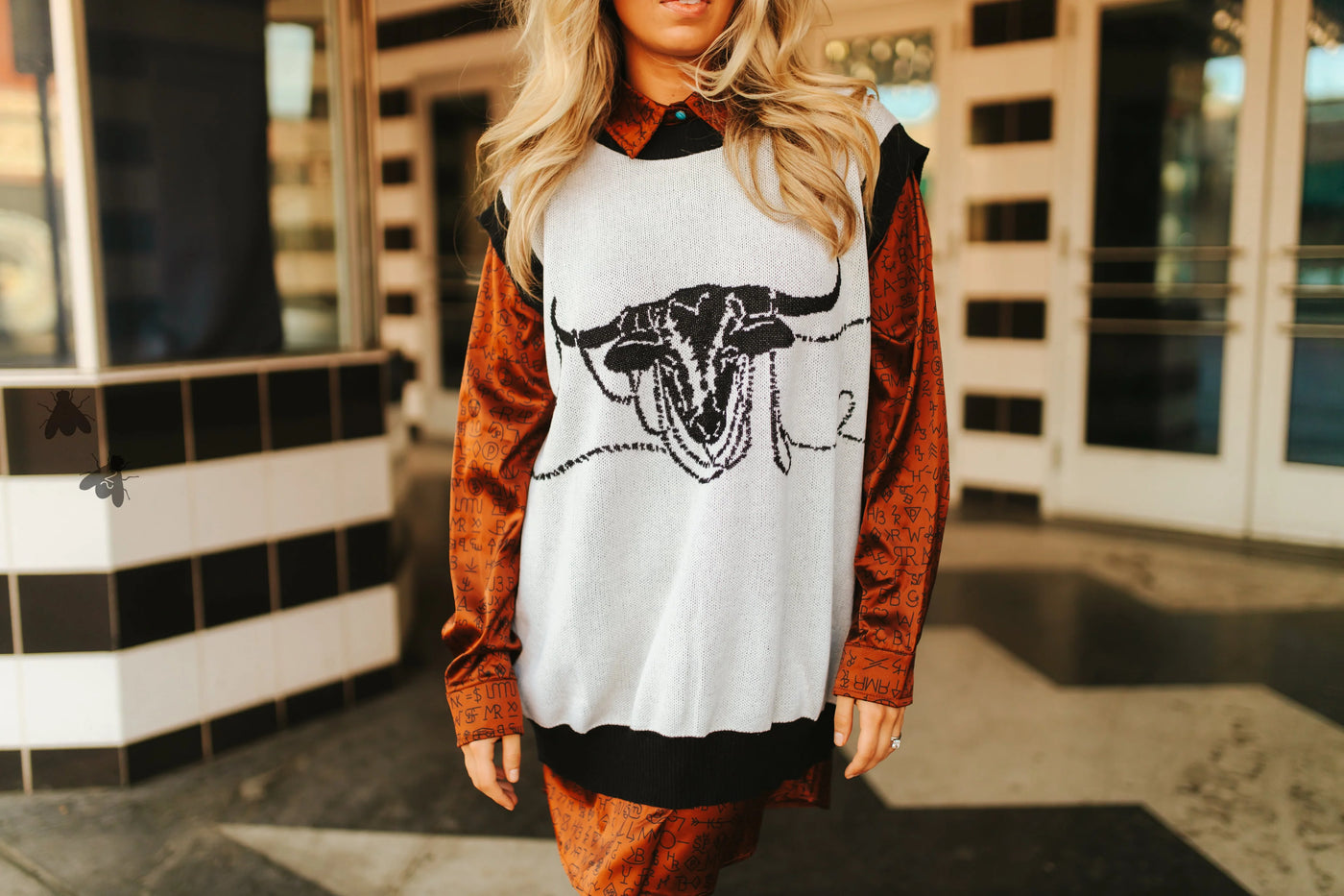 Lasso the Longhorn Sweater Vest