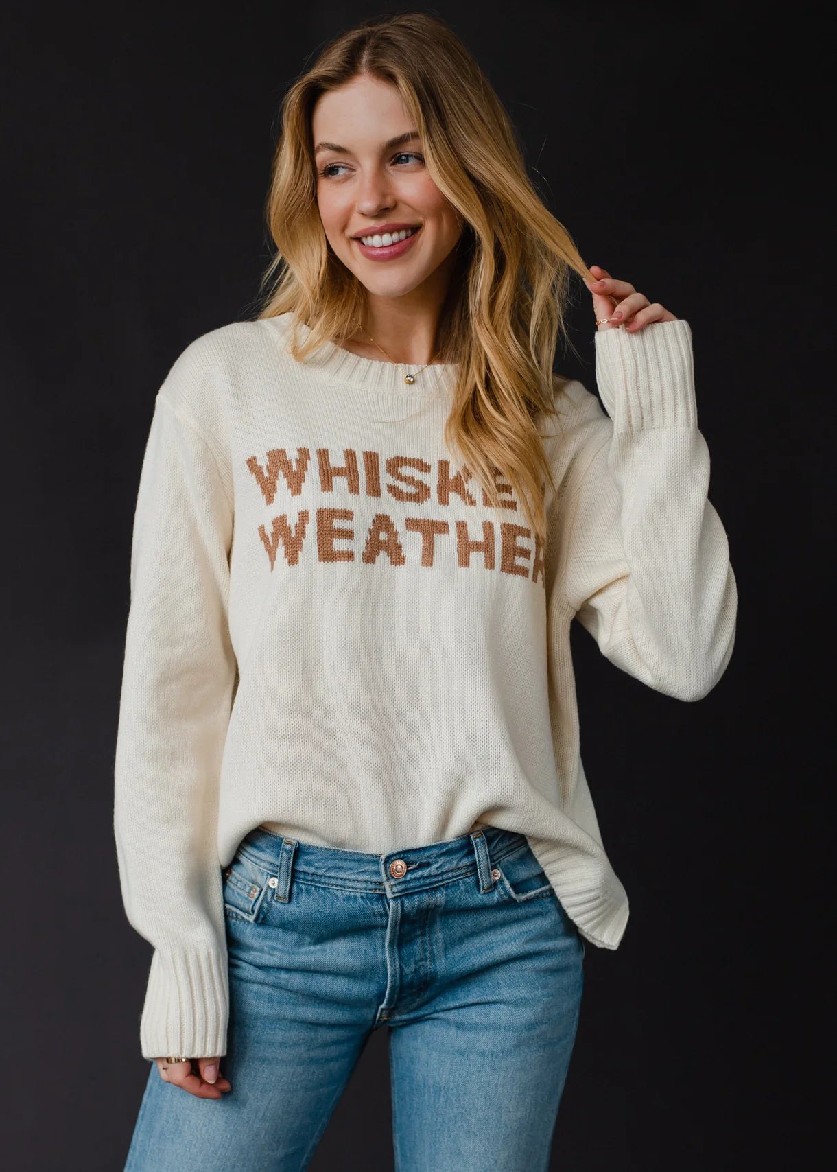 Whiskey Weather Sweater - Cream