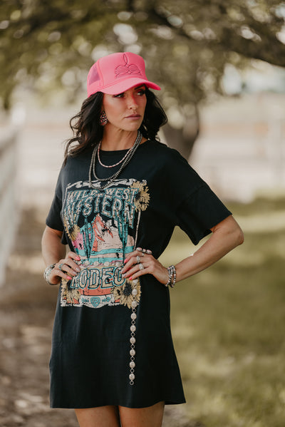 Wild West Western Rodeo T-Shirt Dress