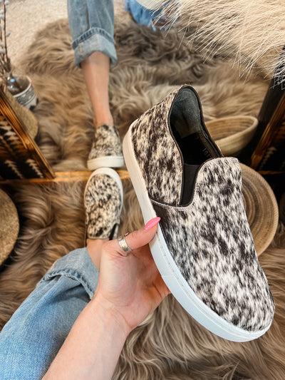 Utah Cowhide Sneaker - Salt & Pepper