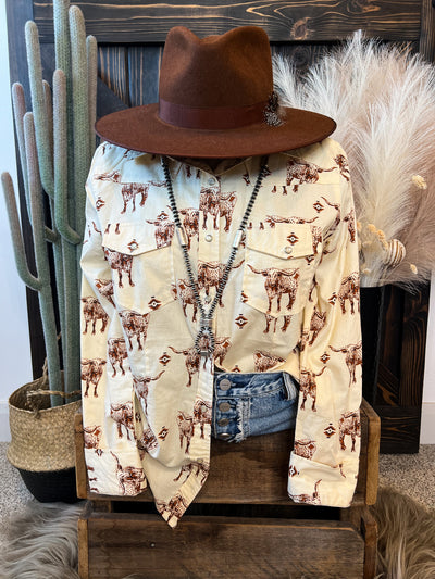 The Longhorn Cattle Blouse