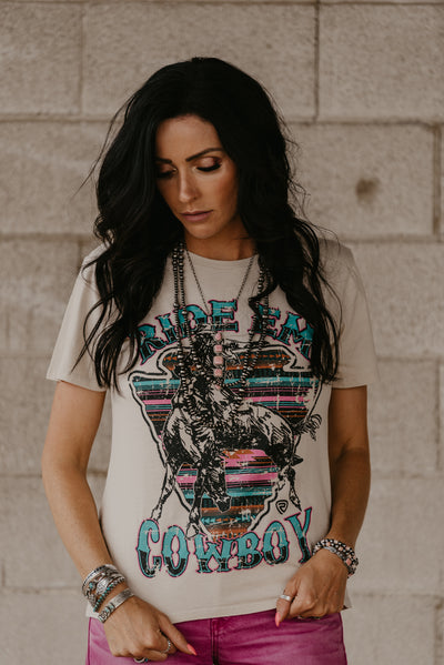 Rock N Roll Cowboy Tee