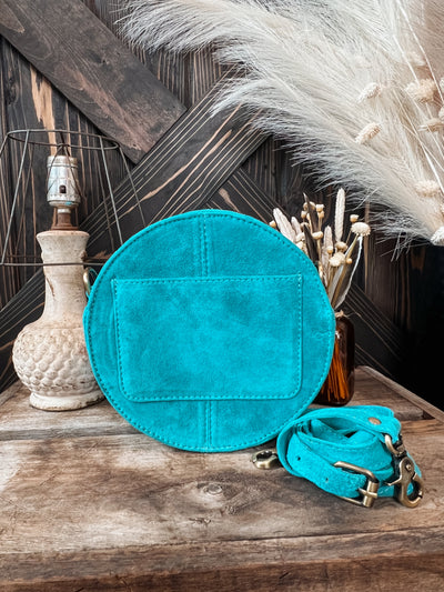 Chantel Boot Stitch Canteen Purse - Turquoise