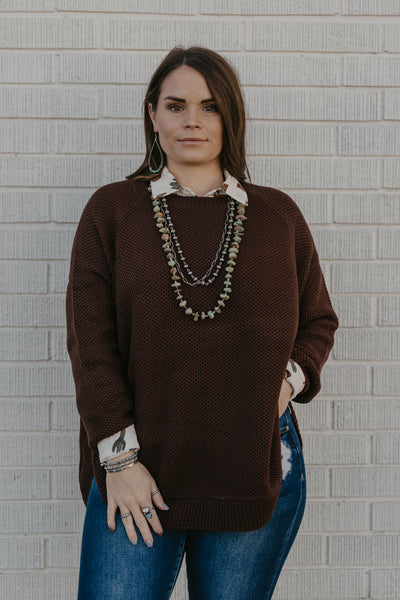 The Slate Creek Sweater - Brown