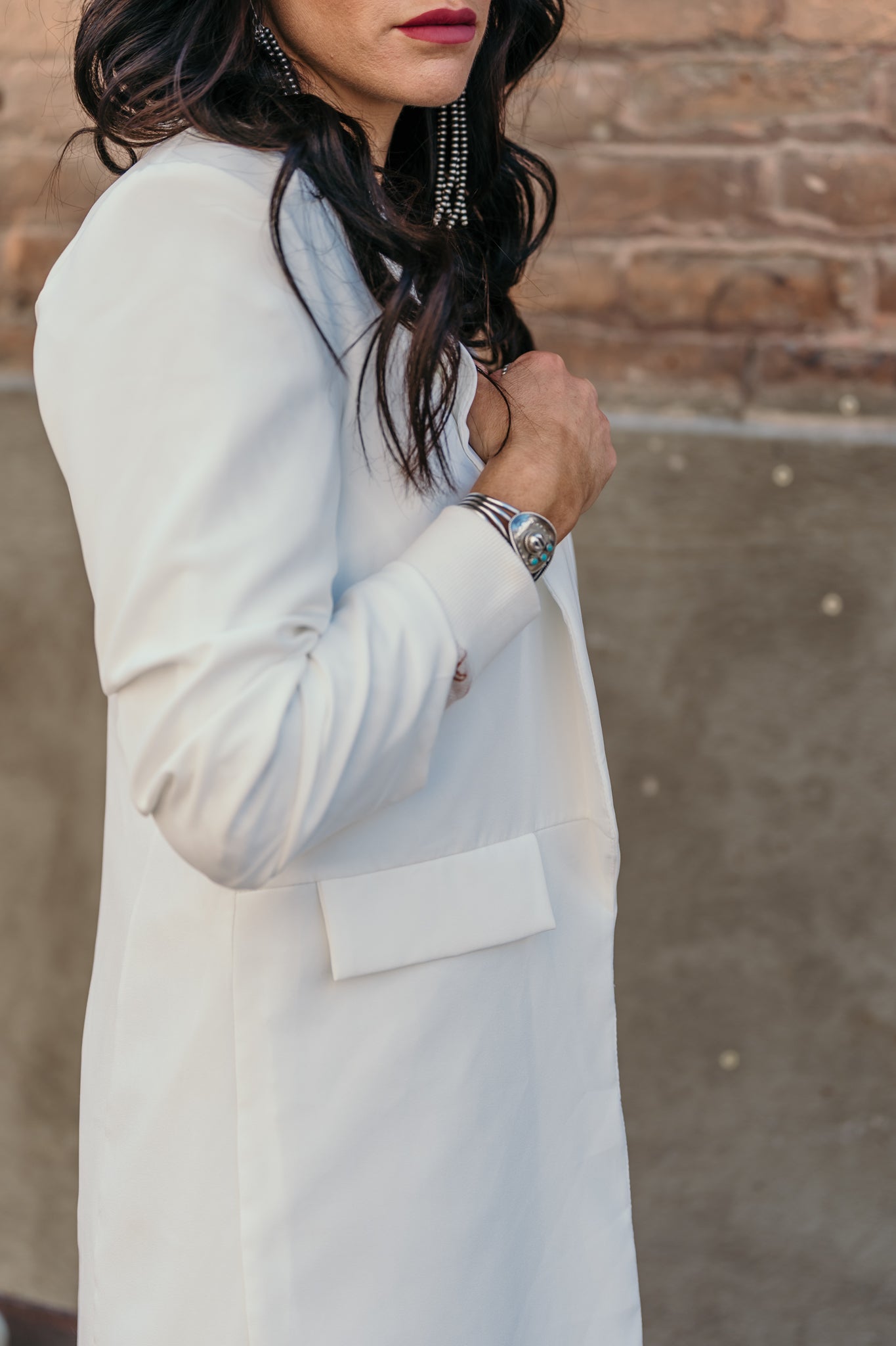 The Trevor Boyfriend Blazer - White