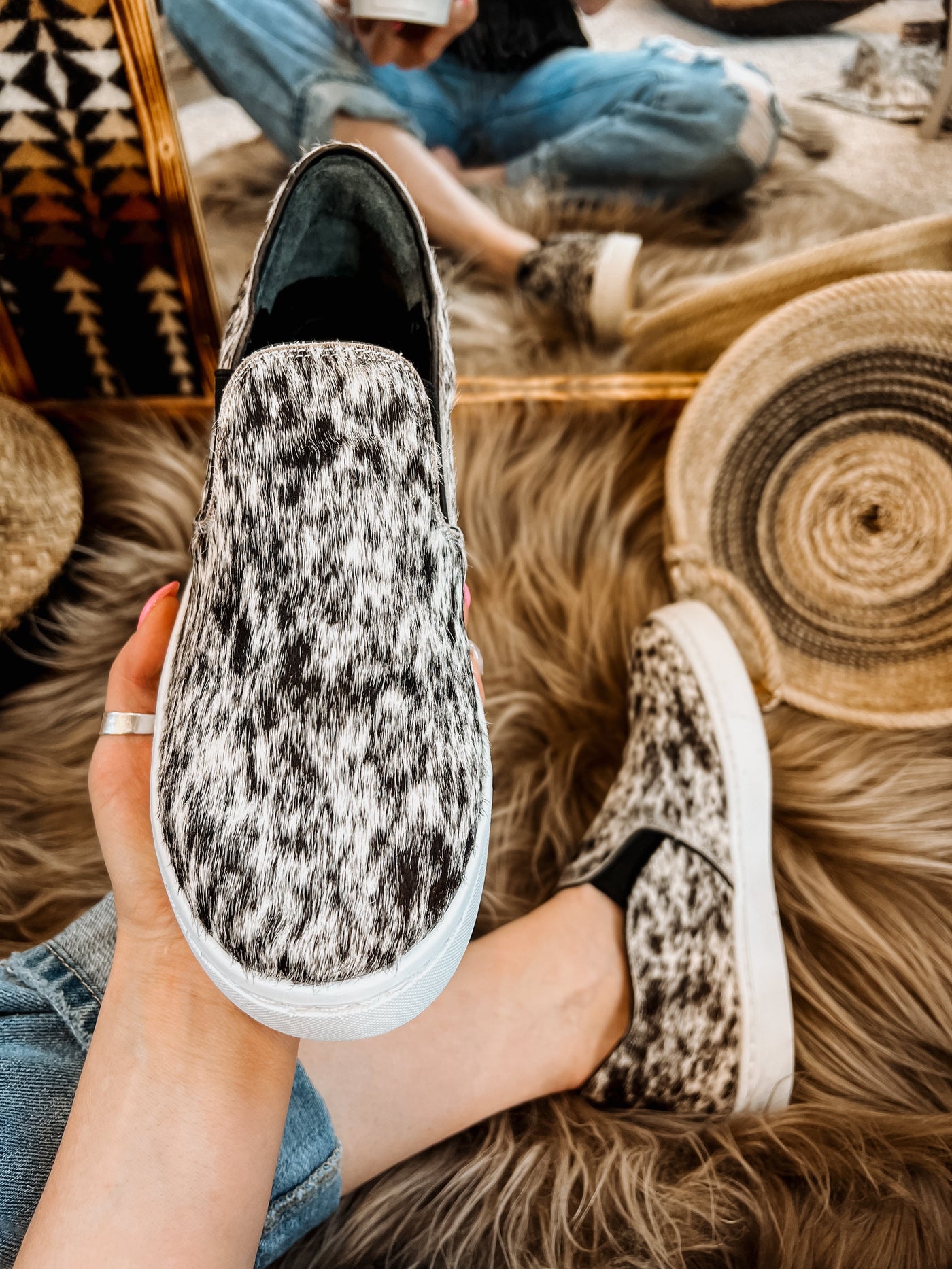 Utah Cowhide Sneaker - Salt & Pepper