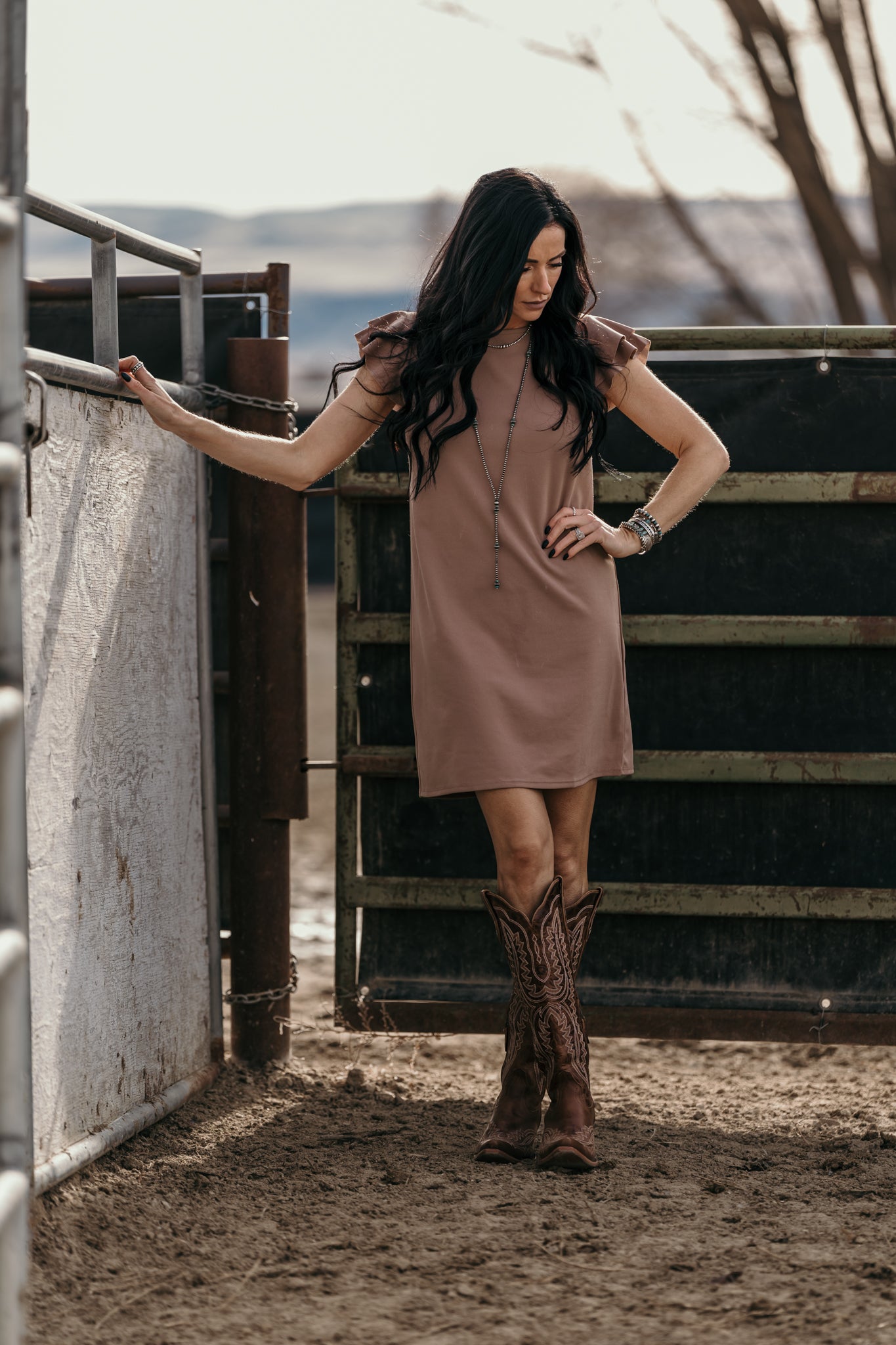 The Julia Dress - Mocha